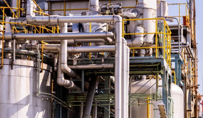 プラントのパイプライン